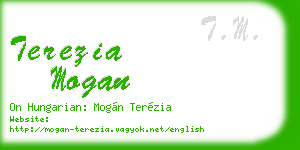 terezia mogan business card